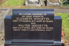 Walter & Elizabeth Hodgetts