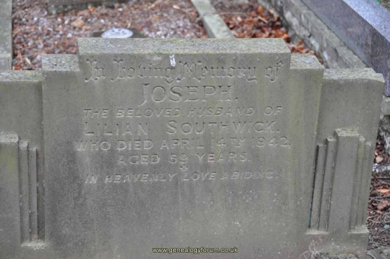 Southwick - Joseph (husband of Lilian)