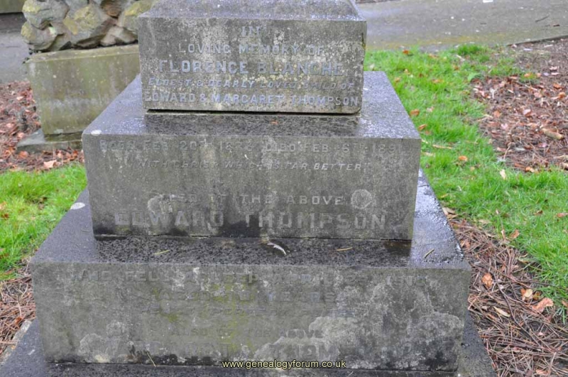 Thompson - Edward, Margaret & daug Florence