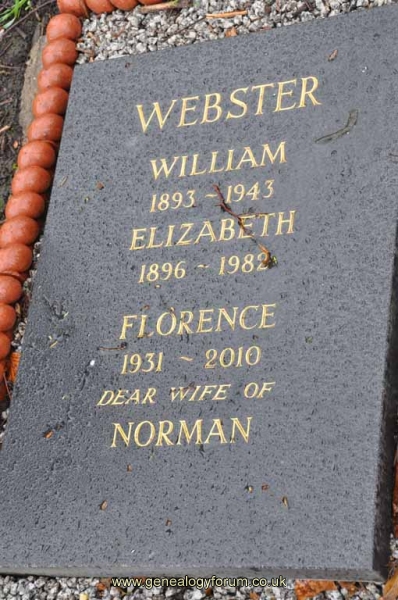 Webster - William, Elizabeth & Florence (wife of Norman)