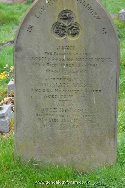 West - William, Rose & son John