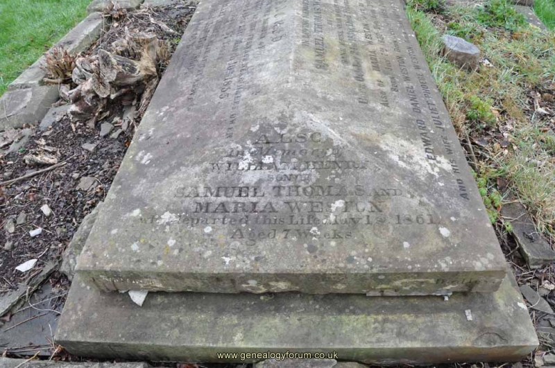 Weston 1 - William Henry (son of Samuel Thomas and Maria Weston)