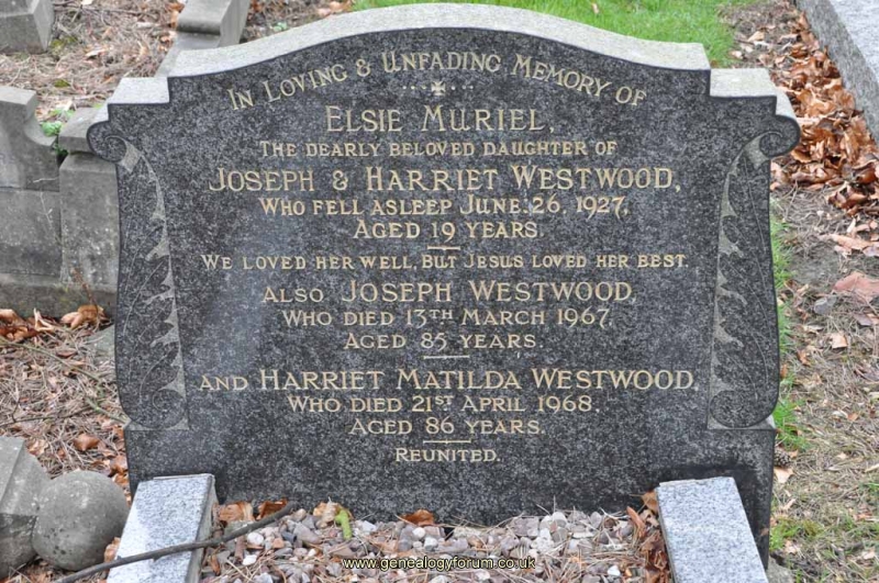 Westwood - Joseph, Harriet & daugh Elsie