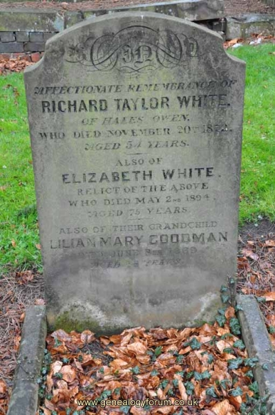 White - Richard, Elizabeth & grandaug Lilian Goodman
