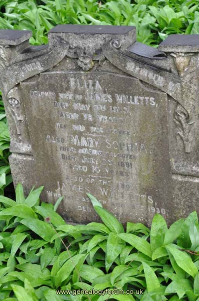 Willetts - James, Eliza & daugh Mary Sophia