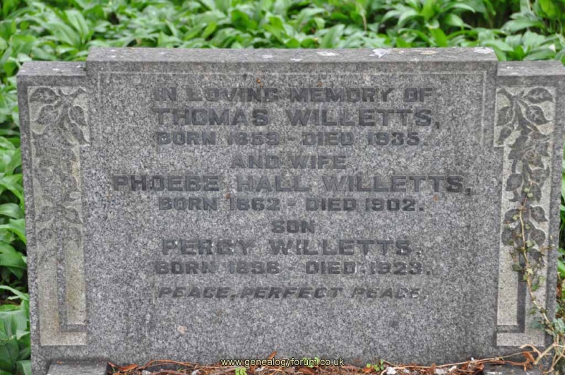 Willetts - Thomas, Phoebe & son Percy