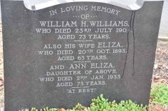 Williams - William, Eliza & daug Ann
