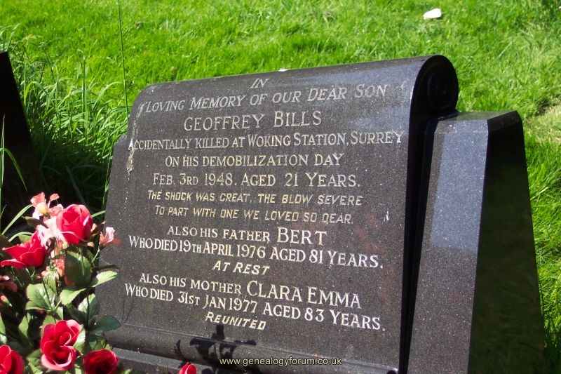 Geoffrey Bills & Parents