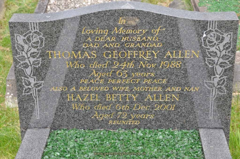 Allen - Thomas Geoffrey, Hazel Betty