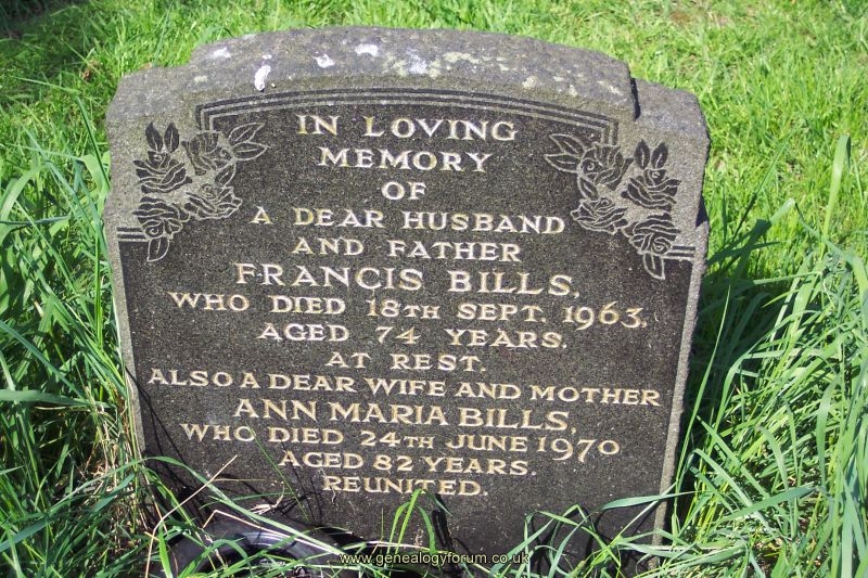 Frances & Ann Maria Bills