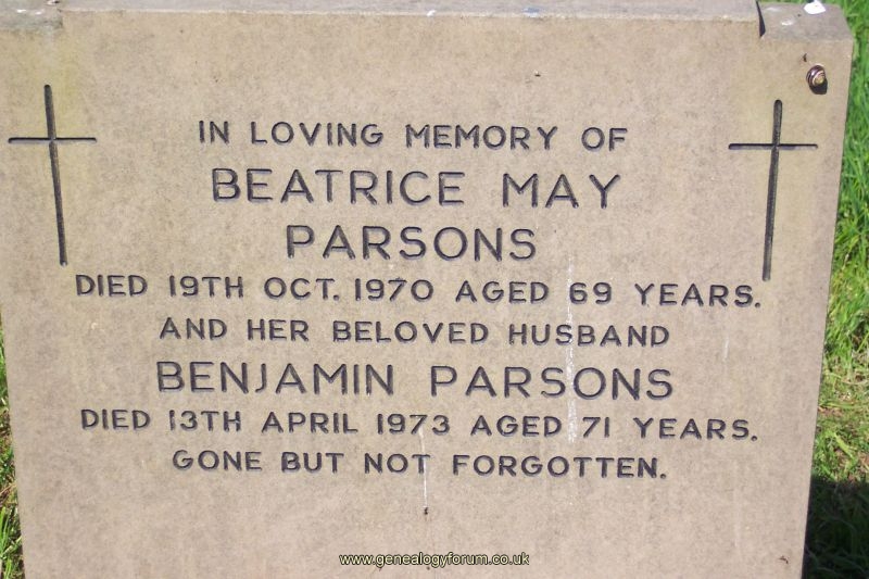 Benjamin & Beatrice Parsons