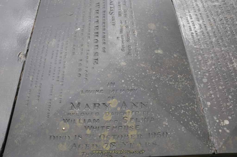 Whitehouse 3 - Mary Ann (dau of William and Selina)