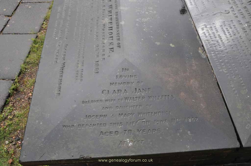 Whitehouse 4 - Clara (nee Whitehouse) dau of Joseph and Mary