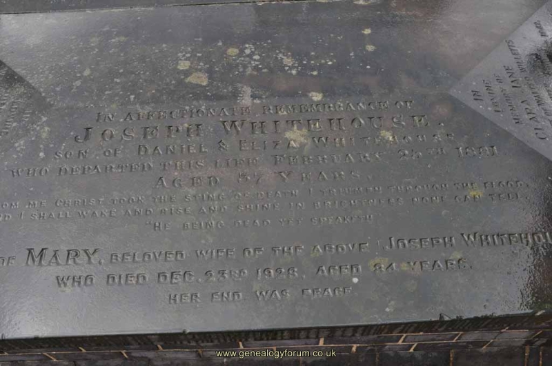 Whitehouse 4 - Joseph, Mary (son of Daniel and Eliza)