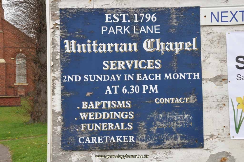 A1 - Park Lane Unitarian Chapel