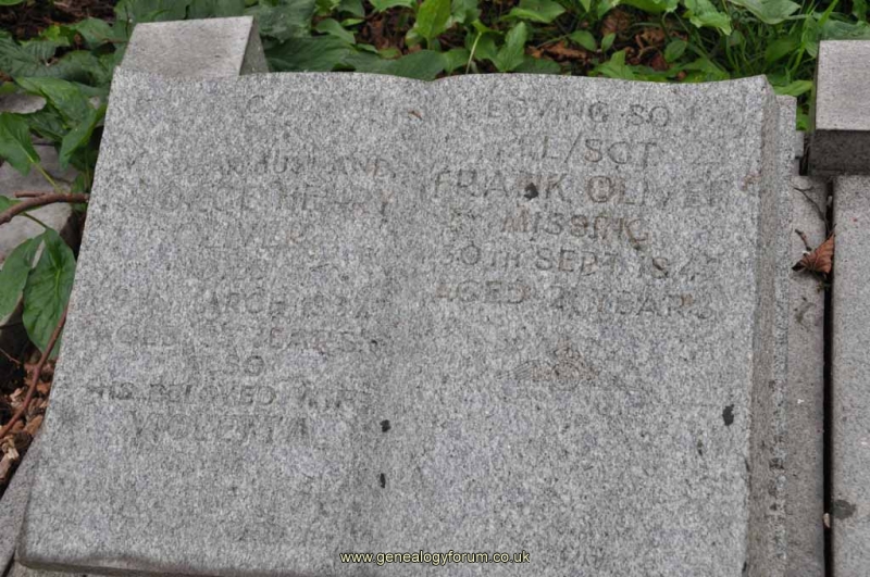 Oliver - George, Violetta and son FLT Sgt Frank Oliver MIA