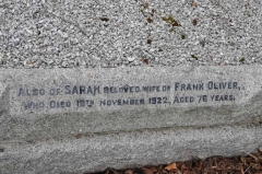 Oliver 3 - Sarah (wife of Frank)