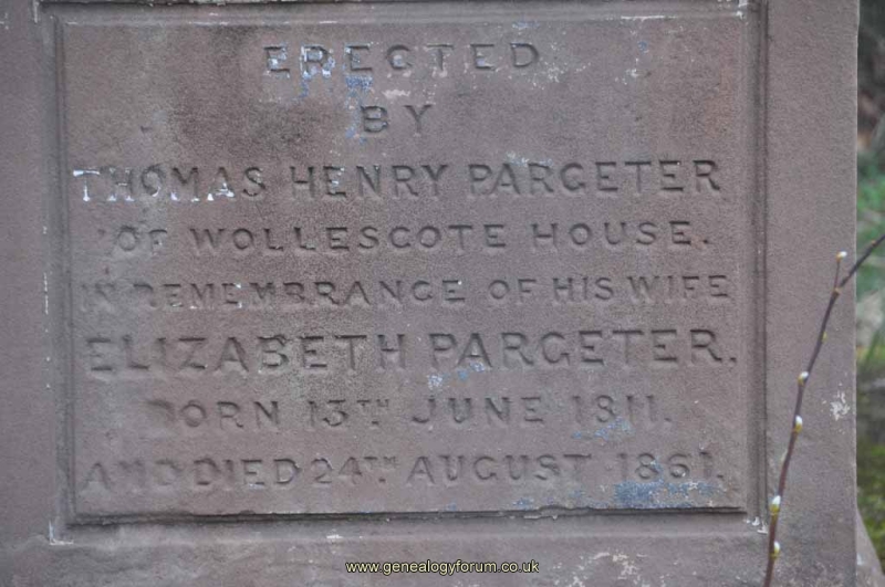 Pargeter 1 - Elizabeth (wife of Thomas Henry)
