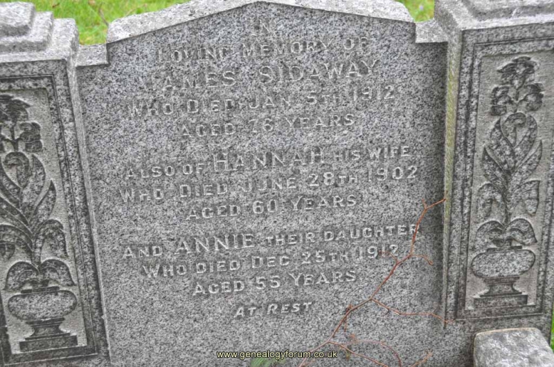 Sidaway - James, Hannah & dau Annie
