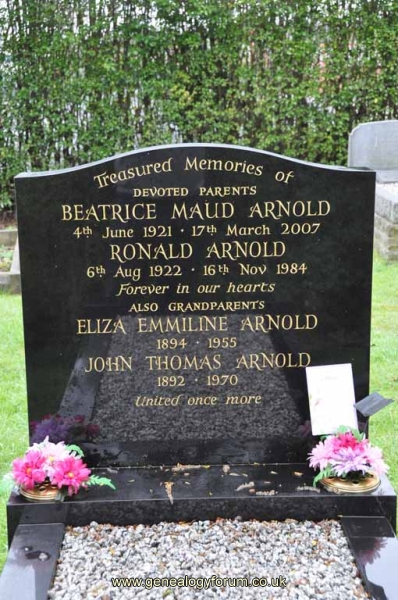 Arnold - Ronald, Beatrice & John, Eliza