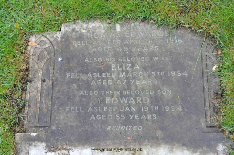 Edwards - Thomas, Eliza & son Edward