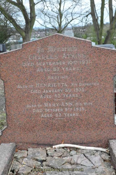 Atkins - Charles, Mary Ann & dau Henrietta