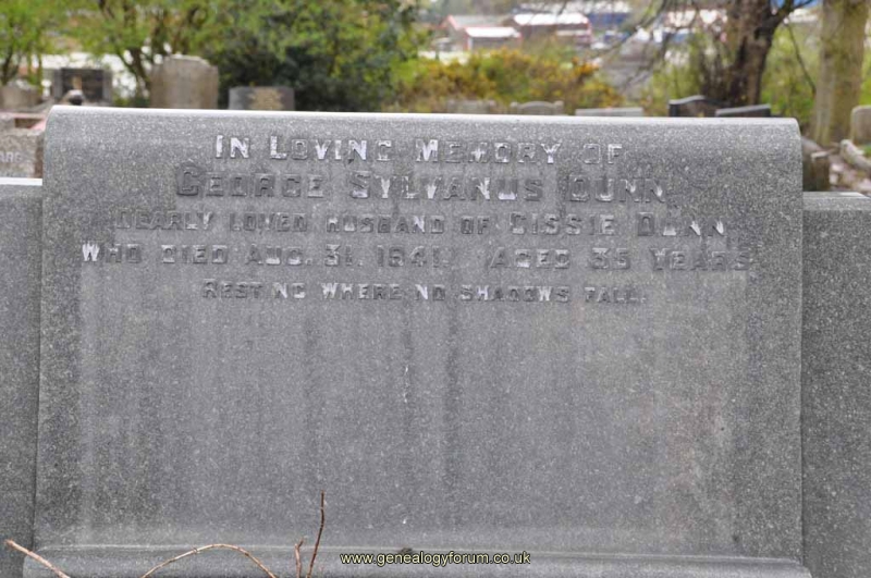 Dunn - George Sylvanus (husband of Cissie)