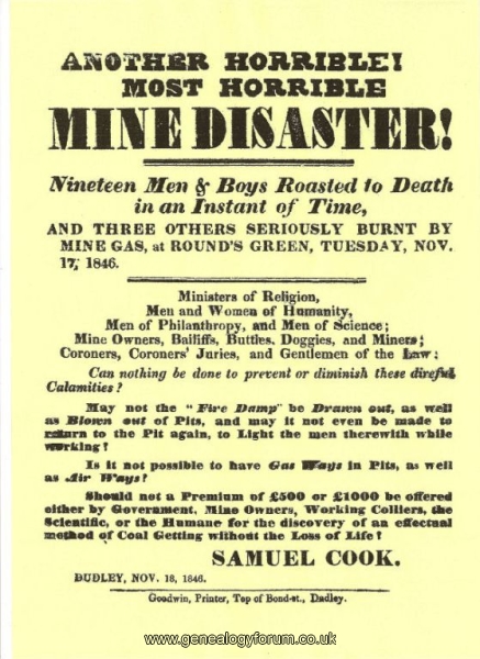Samuel Cook - Mine Disaster Poster