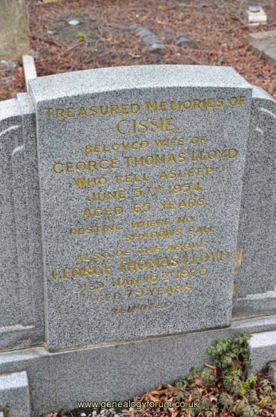 Lloyd - George Thomas, Cissie