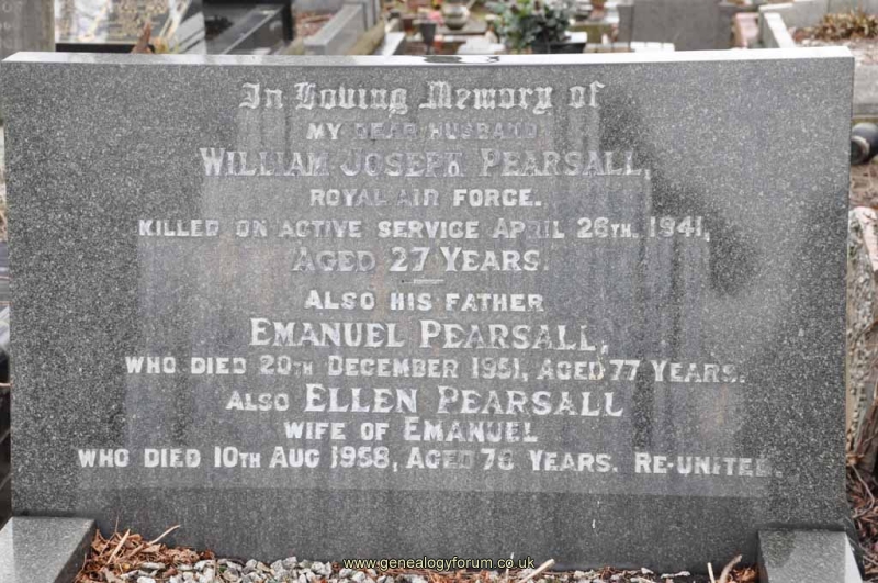 Pearsall - Emanual, Ellen & son William Joseph KIA