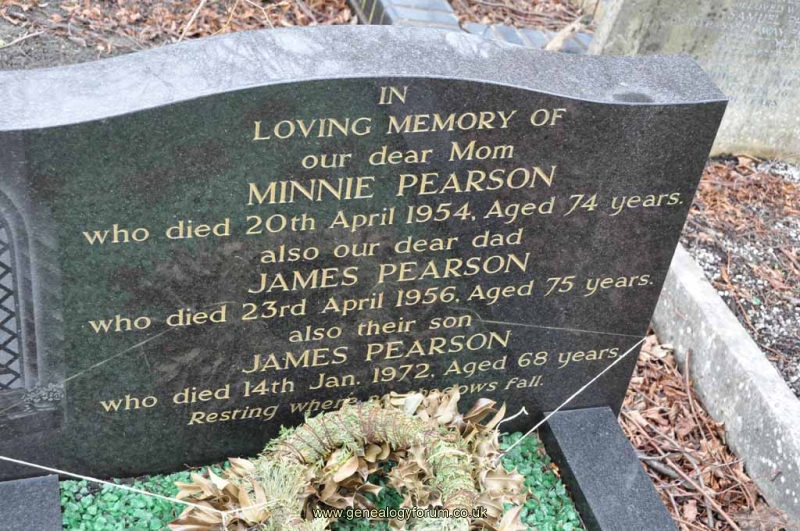 Pearson - James, Minnie & son James jnr