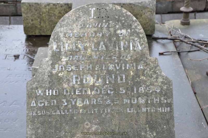 Round - Lily Lavinia  (dau of Joseph & Lavinia)