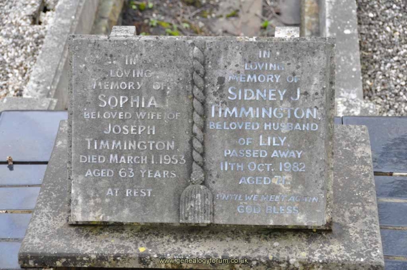 Timmington - Sophia (wife of Joseph) & Sydney (husband of Lily)
