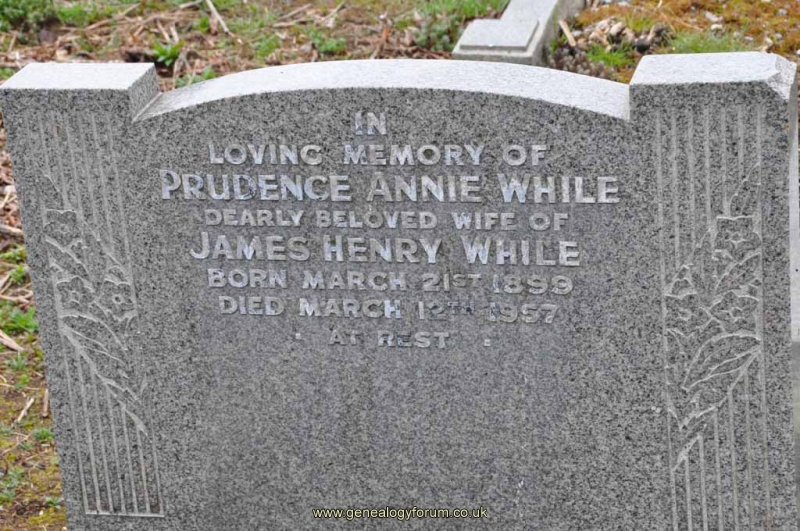 While - Prudence Annie (wife of James Henry)