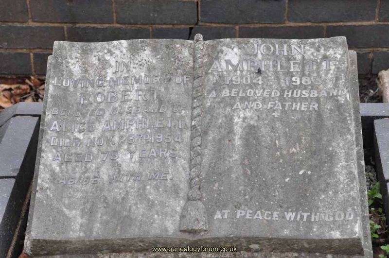 Amphlett - Robert (husband of Alice) and John