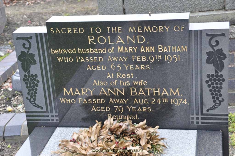 Batham - Roland, Mary Ann