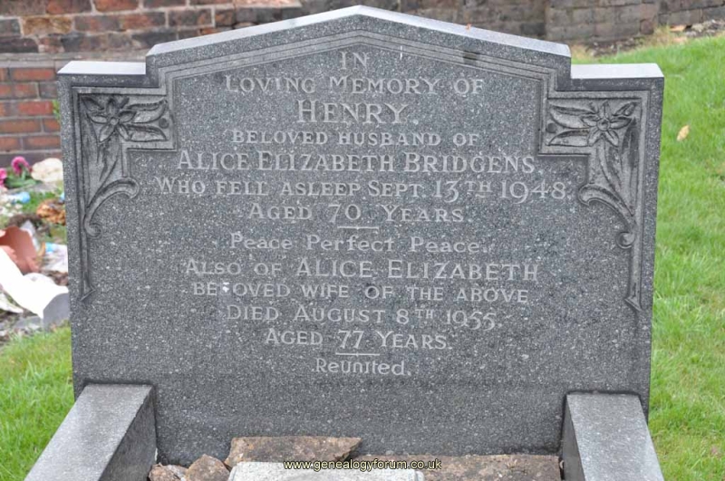 Bridgens - Henry, Alice Elizabeth