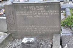 Brookes - Adelaide (wife of Horace) & Alfred Hill  KIA
