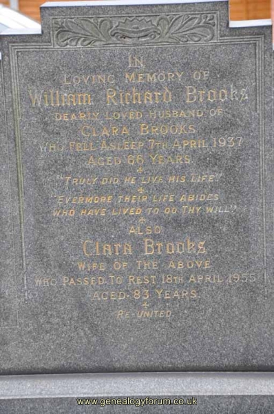 Brooks - William Richard, Clara