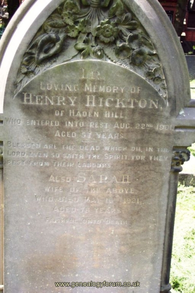 Henry & Sarah Hickton of Haden Hill