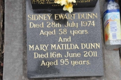 Dunn - Sidney Ewart, Mary Matilda