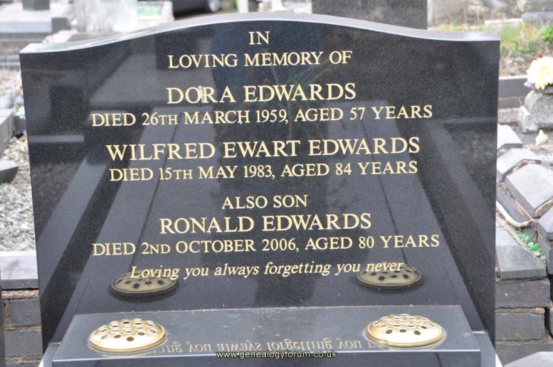 Edwards - Wilfred, Dora & son Ronald