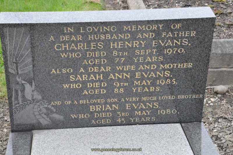Evans - Charles Henry, Sarah Ann & son Brian