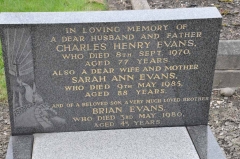 Evans - Charles Henry, Sarah Ann & son Brian