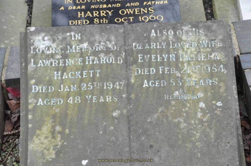Hackett - Lawrence Harold, Evelyn Pamela