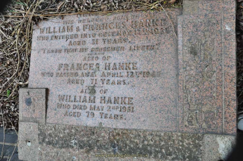 Hanke - William, Frances & son