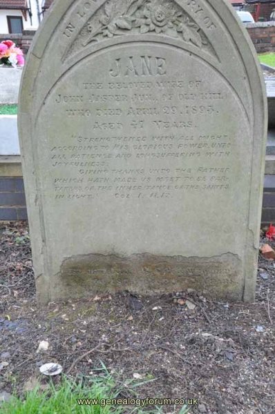 Jasper - Jane (wife of John Jasper jnr)
