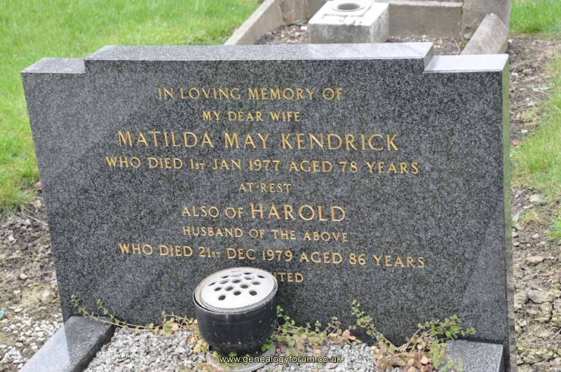 Kendrick - Harold, Matilda May