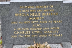 Manley - Charles Cyril, Rheola Nellie