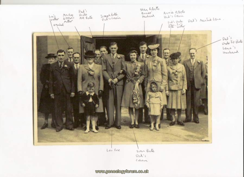 Les Rose and Joan Bate Wedding  1944